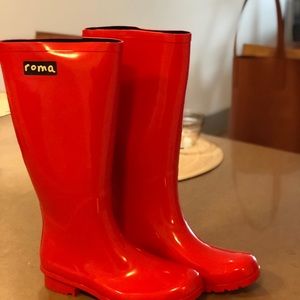 Red Roma Rainboots